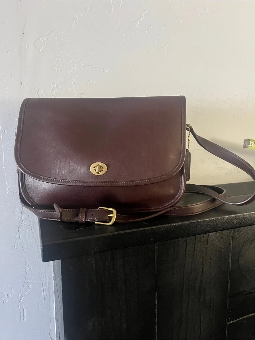 Coach Vintage City Bag 9790 Legacy Brown Leather Excellent Condition